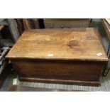 An elm vintage box chest