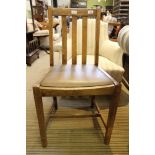A 'Bell-Barn Ltd' single chair with leatherette seat pad