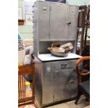 A galvanised industrial chic dresser unit