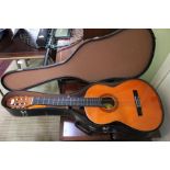 A Spanish concert Grande classical Guitar & case