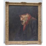 A mid to late 19th century English School, portrait of an elderly man