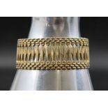 A 9ct gold gate style bracelet