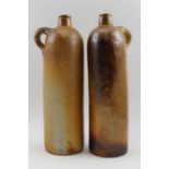 Two Stoneware Bitterwasser-Flasche (spa water bottles / flasks)