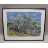 Charles Rodwell R A a watercolour and wash rural scene with central aged tree signed and dated 1997