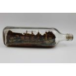 A 20th century ship in a bottle