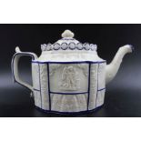 A late 18th / early 19th century Castleford-Type Yorkshire pottery teapot,