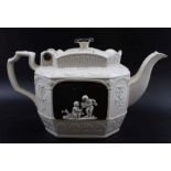 A late 18th / early 19th century Castleford-Type Yorkshire pottery teapot