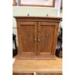 Oak wall hanging cabinet