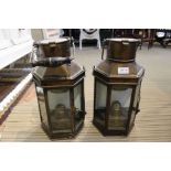 A pair of Ships Lamps