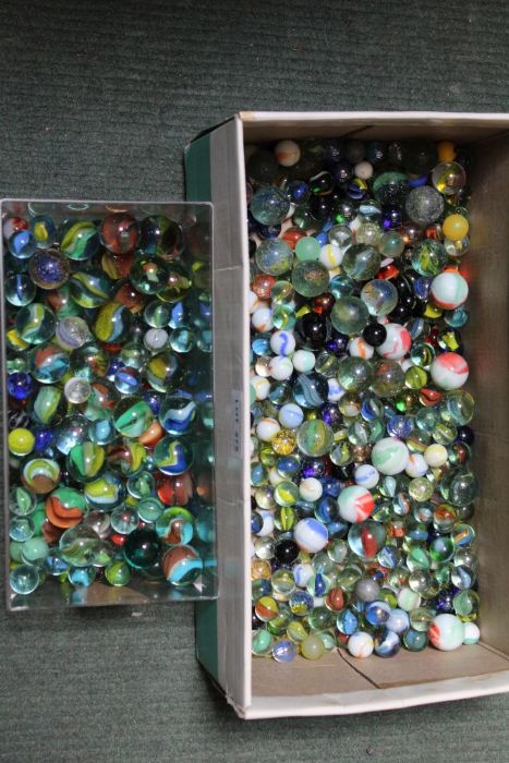 A large selection of marbles various
