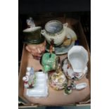 A box of mixed china to include Royal Doulton series ware