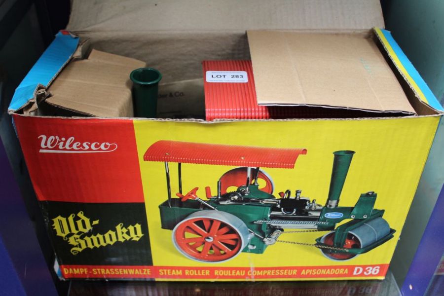 A boxed Wilesco model D36 'Old-Smoky' Model Steam Roller