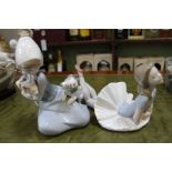 Five various Lladro porcelain figures