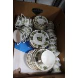 A Royal Worcester Hop Mathon Tea Service for nine places