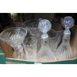 A box containing domestic glassware various
