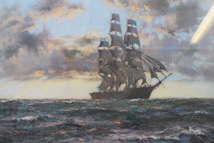 A signed limited edition Montague Dawson print - Image 4 of 4