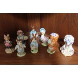 Eight Beswick Beatrix Potter figures