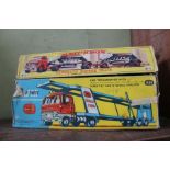 A Corgi Car Transporter and Matchbox Fruehauf Hopp