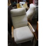 Pair of Cinique recliner easy chairs