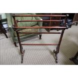 An early 20th century five bar towel rail