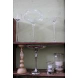 A selection of domestic decorative items various to include oversize drinking glasses