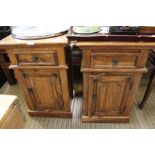 Two imported bedside cabinets