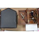 A boxed original PALANTYPE together with a wooden cased professor richard medical coil electric stim