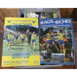 A large selection of Football Souvenir programmes