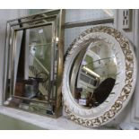 Two decorative wall mirrors