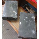 Two probable Military maintenance tray box, number 1 for engine spares