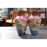 A pair of satsuma vases