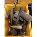 A create of hammers various