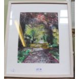 Rod Perkins, "Stratford Tramway", mixed media painting, 32cm x 24cm, framed