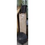 A selection of chimney brushes/drainage rods