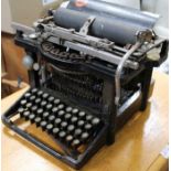 An early 20th century Remington standard typewriter