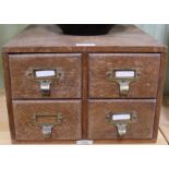 A mid-century four drawer Libraco filing box