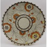 Charlotte Rhead for Crown Ducal, a pottery charger