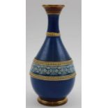 A Villeroy & Bosh mettlach stoneware vase of tear drop form