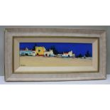 Allan Nelson, 'Portuguese Houses', painting on canvas, framed, signed with certificate