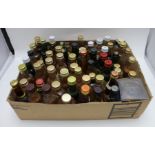 A large selection of whisky spirit miniaturesaprox70)