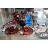 A selection of domestic china and glassware,