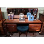 A red label G plan mirror backed dressing table &