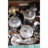 A selection of domestic metalwares various