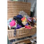 A basket of Clown puppets