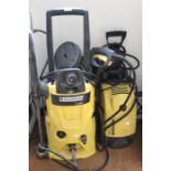 A pair of Karcher pressure washers K4.600 and 520M