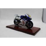 A model of Valentino Rossi "The Doctor" - Yamaha - MotoGP Art (Boxed)