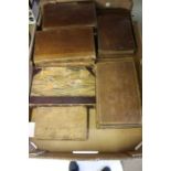 The New Testament in French 1772, and other part works, leather bound