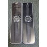 A pair of brand new and unused Eagle Moss watches in case sealed