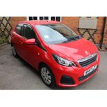 Peugeot 108 1.0 Active S-A AUTO 5dr Registration: HF67LZT , one owner from new, with millage 22,772