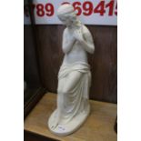 A 19th century Copeland parian female figurine, by J.M. Foley for The Art Union of London 1847